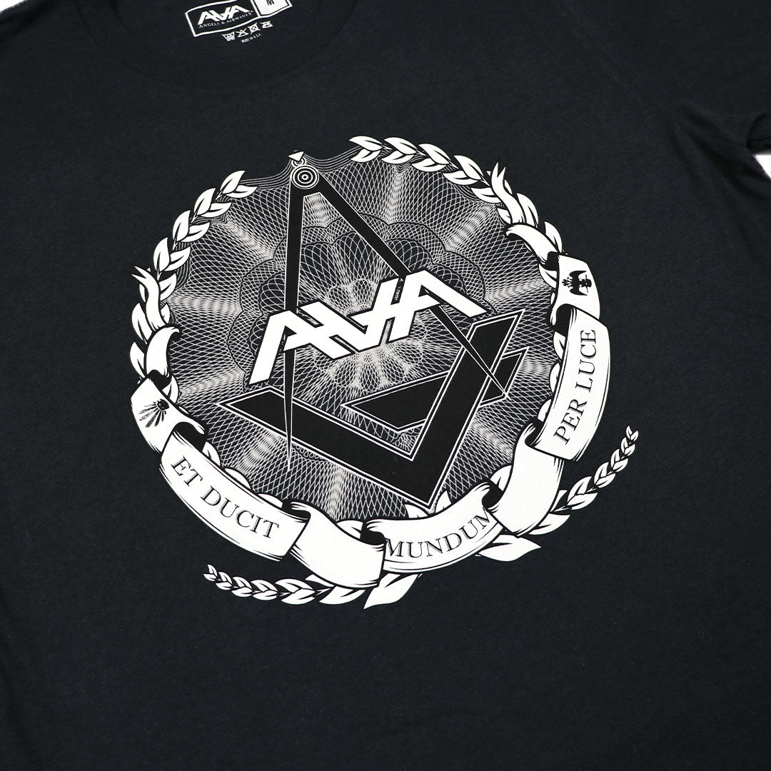 Crest Logo T-Shirt Vintage Black