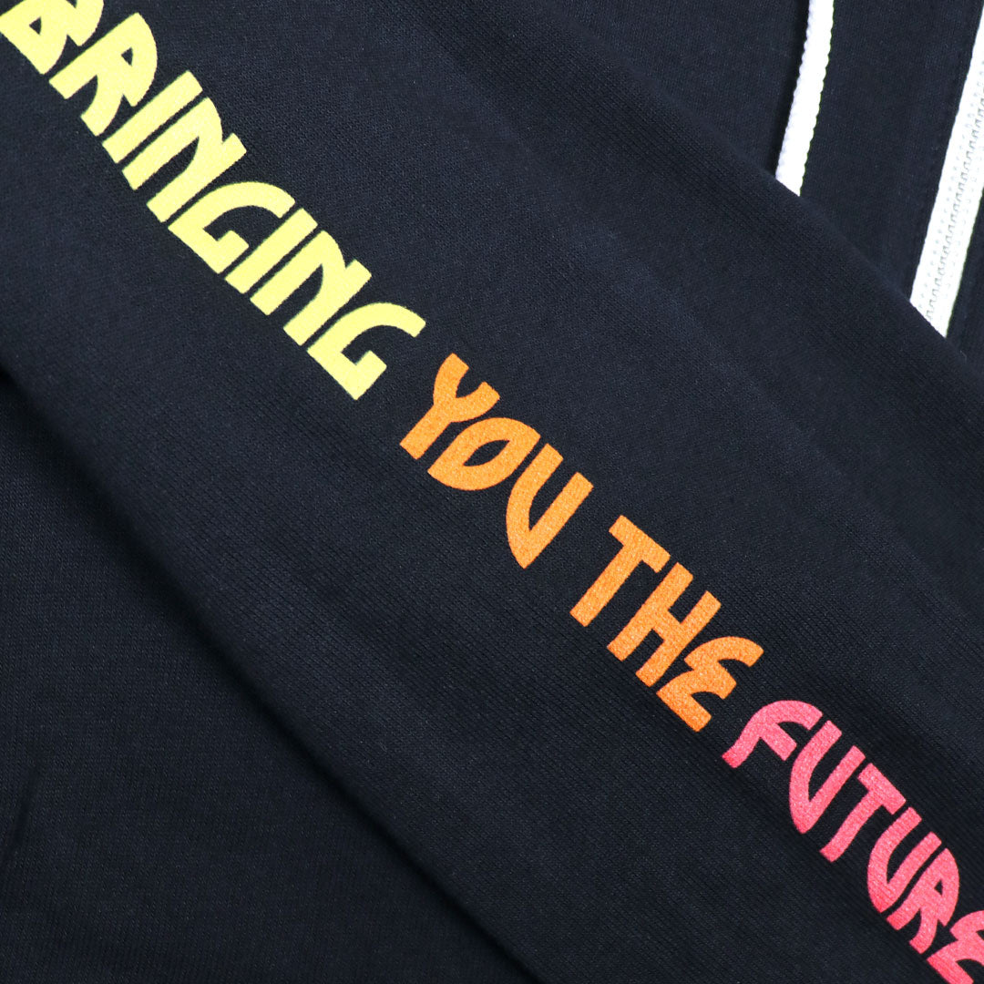 Metal Logo Zip-Up Hoodie Black – To The Stars*