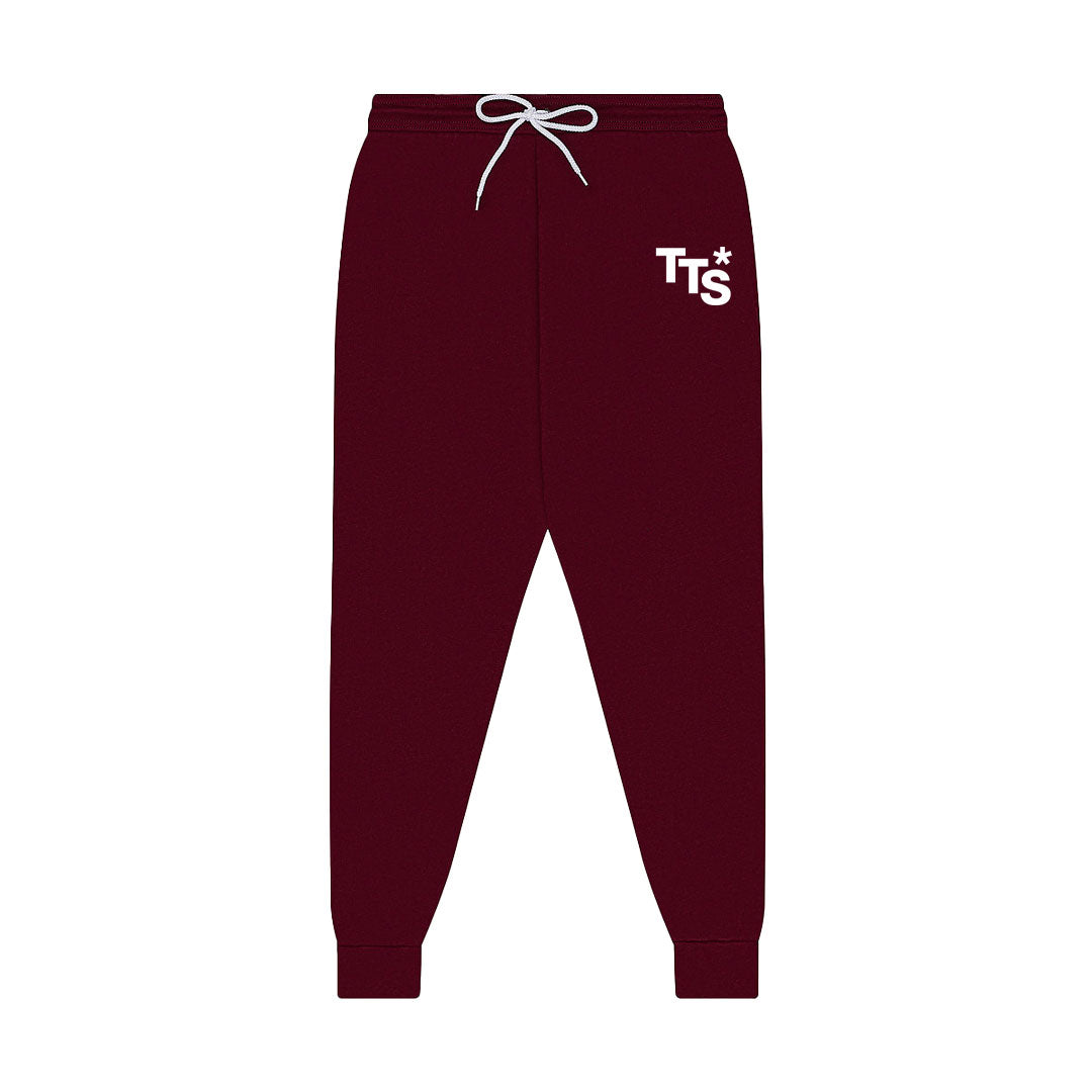 Staggered Joggers Maroon