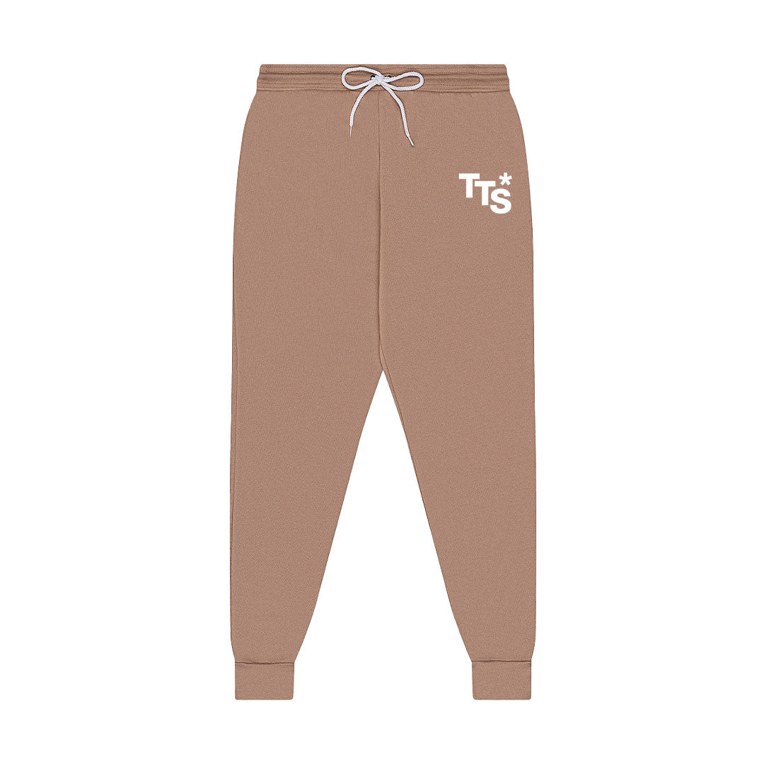Staggered Joggers Tan