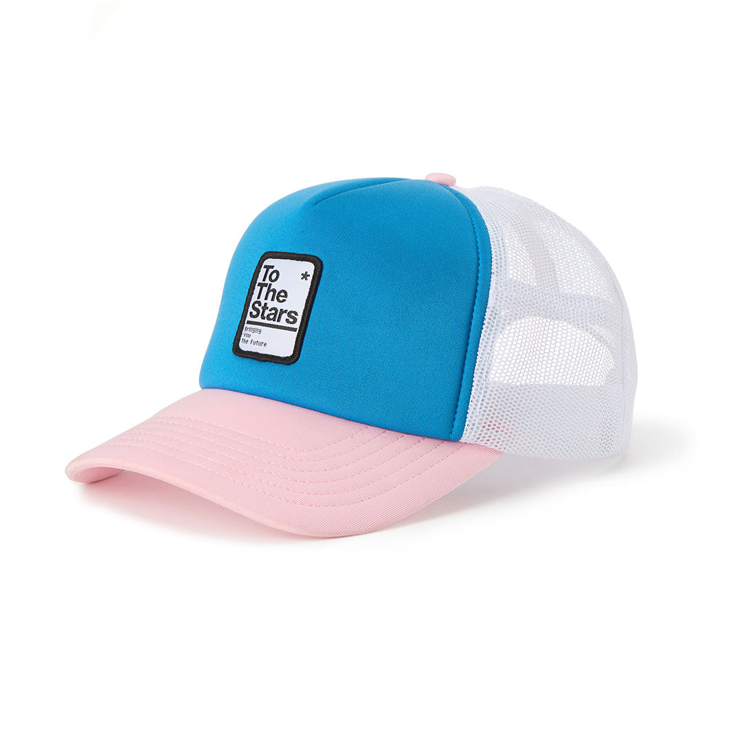 Street Sign Foam Trucker Hat Blue/Pink
