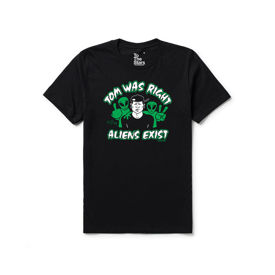 TWR Aliens Exist T-Shirt Black