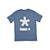 Asterisk Barcode T-Shirt Stonewash Blue