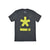 Asterisk Barcode T-Shirt Dark Grey Heather/Yellow