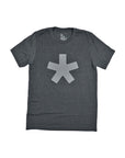 Asterisk Bold Metallic T-Shirt Dark Grey Heather