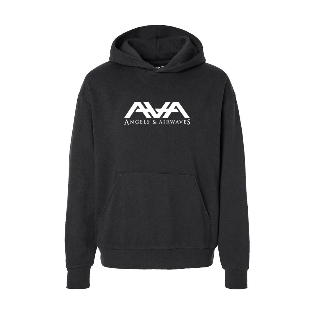Block Logo Pullover Hoodie Black