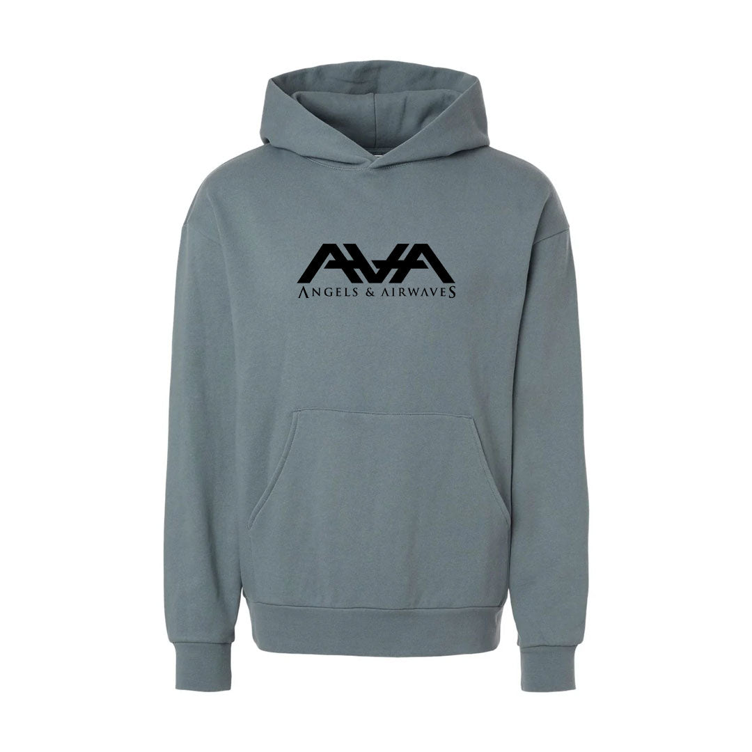 Block Logo Pullover Hoodie Blue Magic