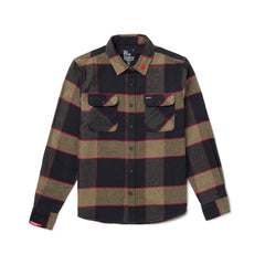 TTS* x Brixton Bowery Flannel Heather Grey/Charcoal