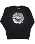 Crest Logo Heavyweight Crewneck Black