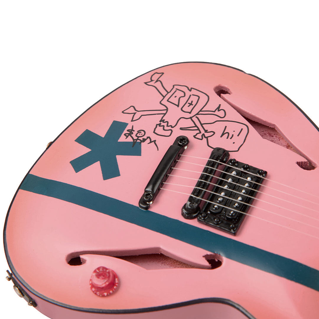 Ad Astra Ten Autographed Mini Guitar Friendly Bones Pink Edition
