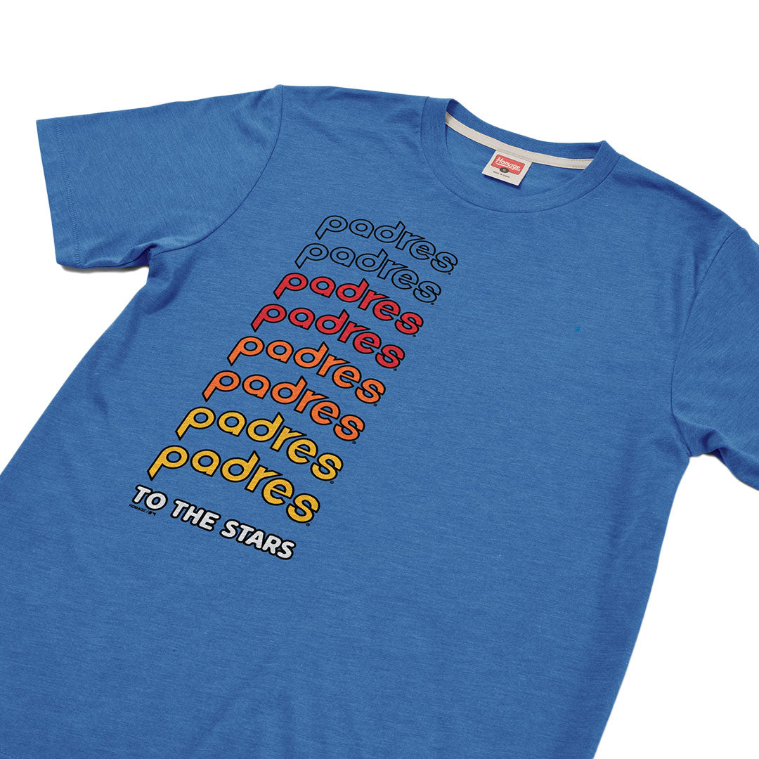 TTS* x Padres x Homage Repeat Retro T-Shirt Royal Blue