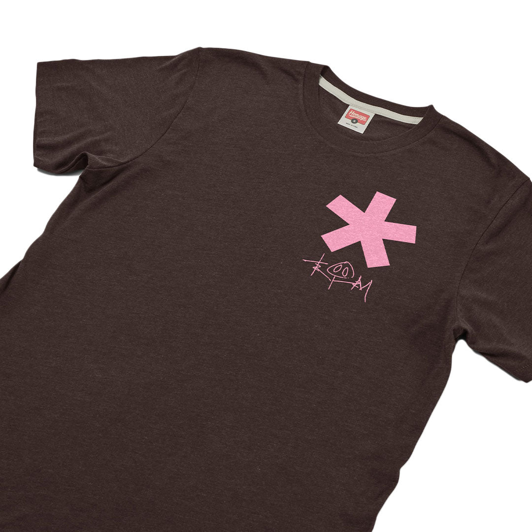 TTS* x Padres x Homage SD Asterisk T-Shirt Brown