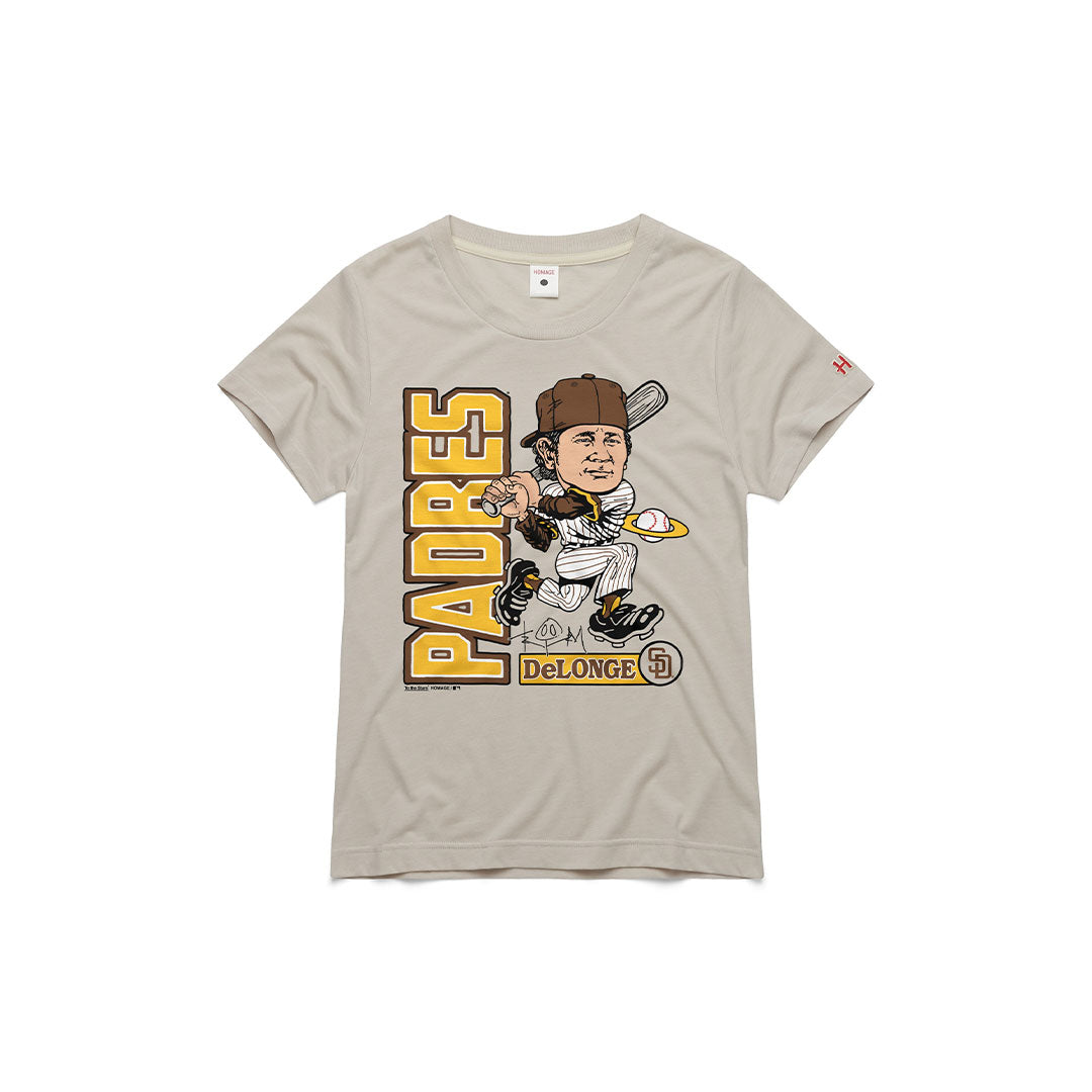 TTS* x Padres x Homage Tom All-Star Women's T-Shirt Stone *TTS EXCLUSIVE*