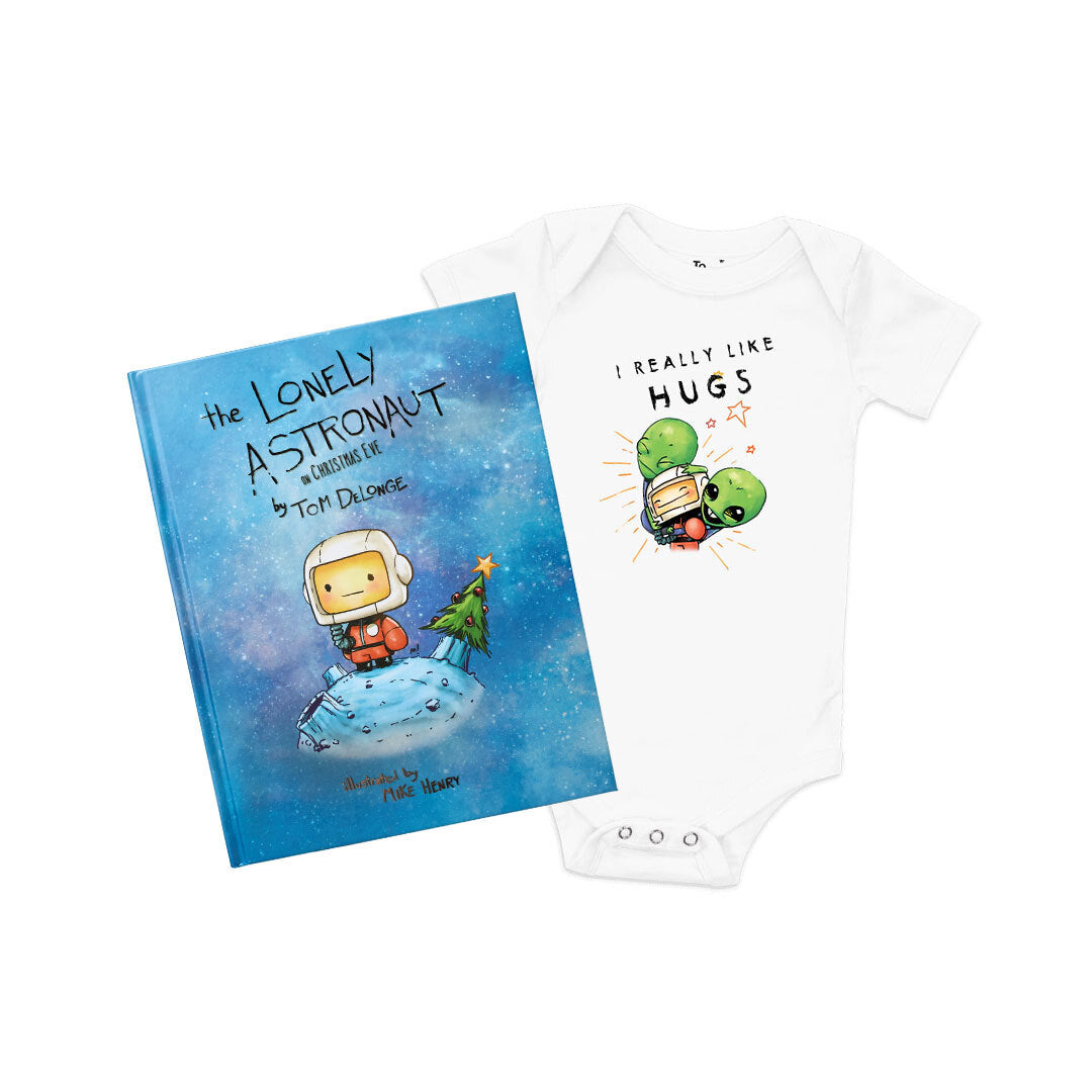 The Lonely Astronaut On Christmas Eve + Hugs Onesie