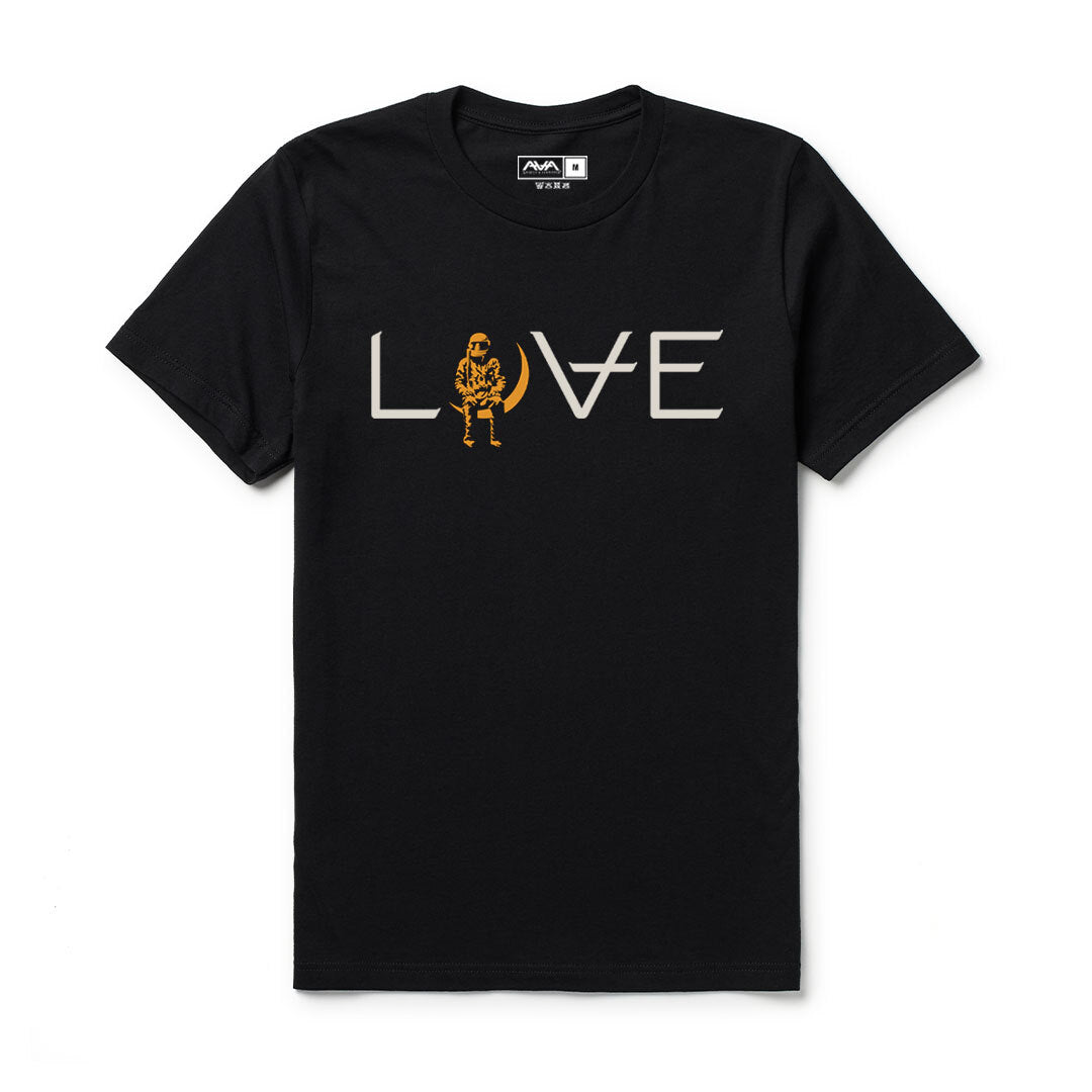Love Movie T-Shirt Black/Grey/Orange