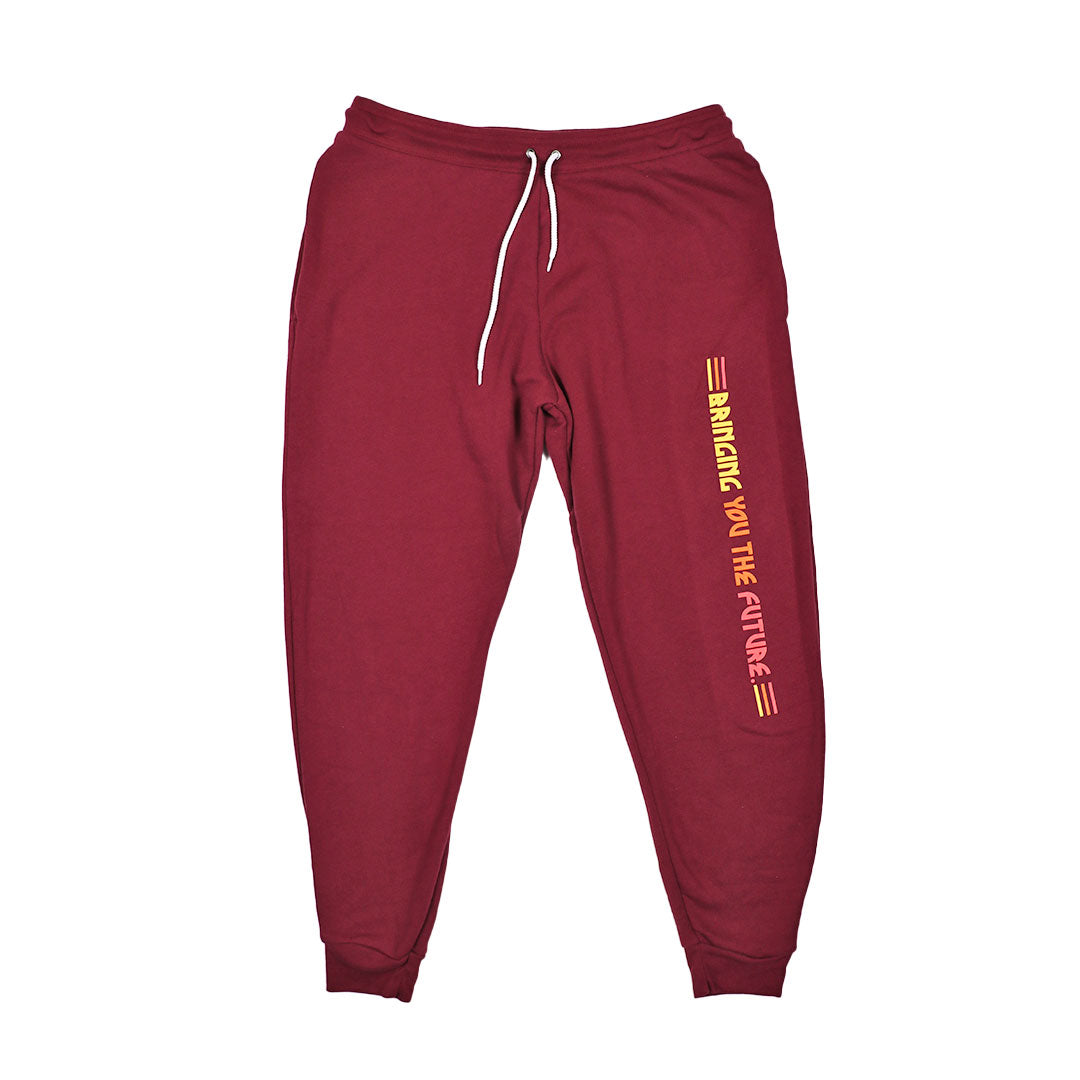 Metal Logo Joggers Maroon