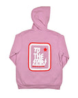 Metal Logo Zip-Up Hoodie Lilac