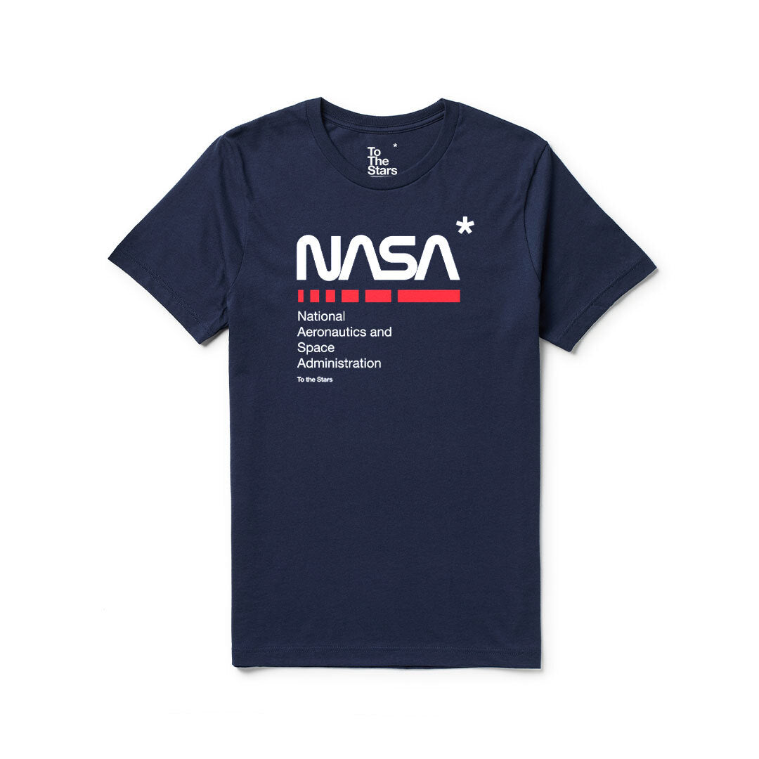 NASA 2.0 T-Shirt Solid Navy Tri-Blend