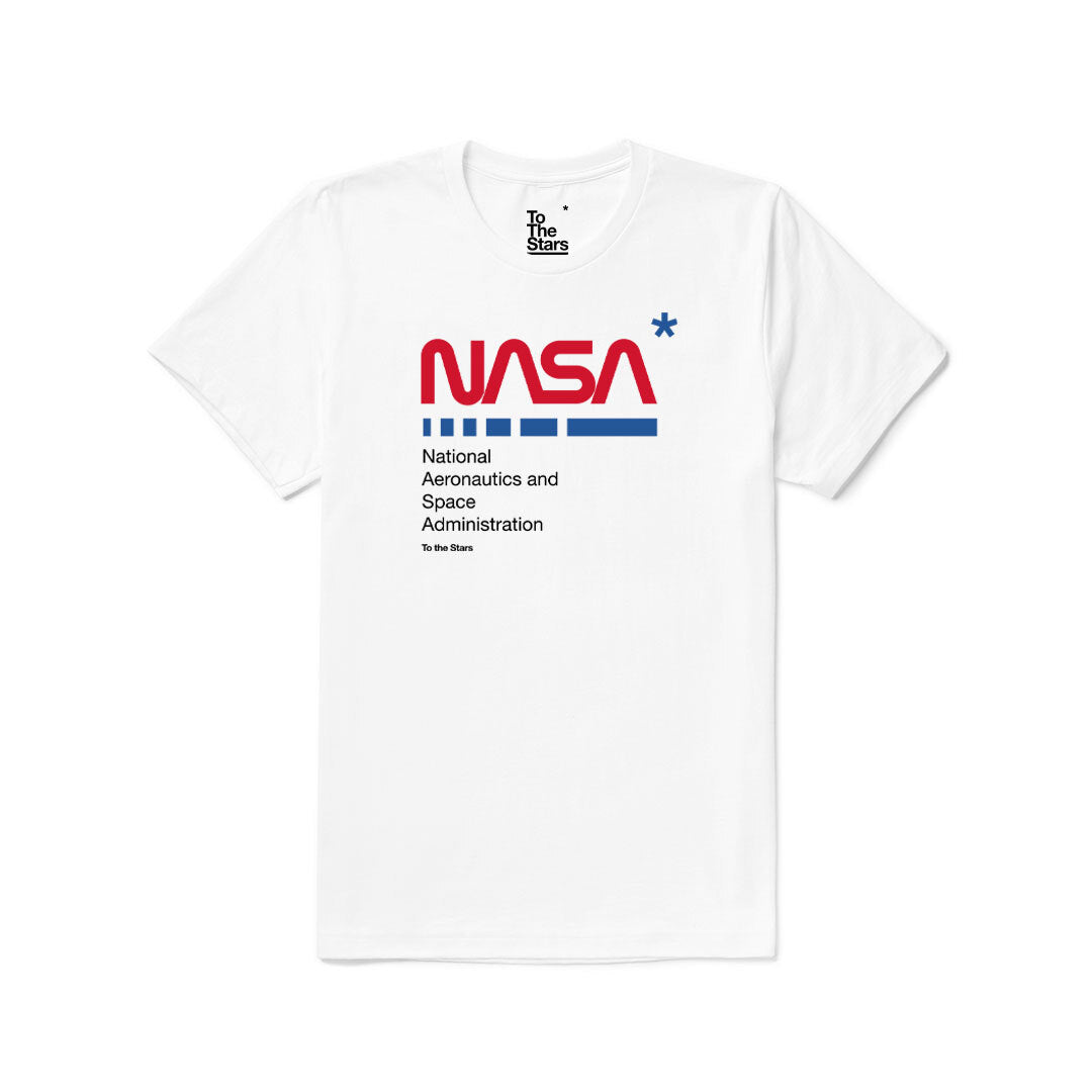 NASA 2.0 T-Shirt Solid White Tri-Blend