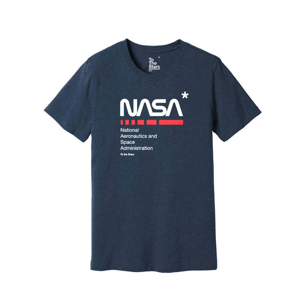 NASA 2.0 T-Shirt Heather Navy Tri-Blend