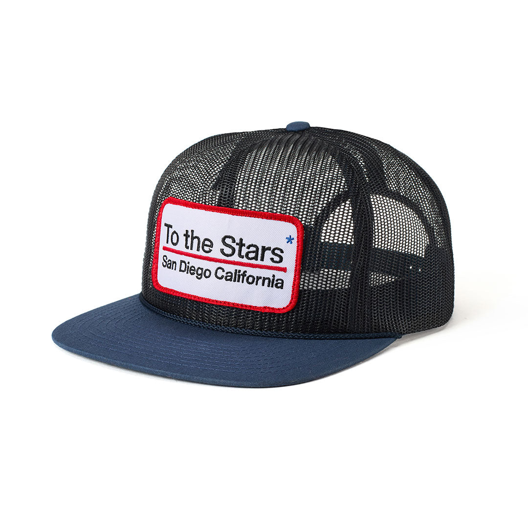 Machine Mesh Trucker Hat Blue