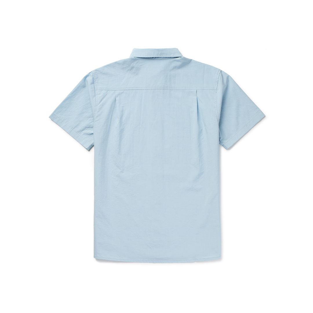 Static Button Up Shirt Blue