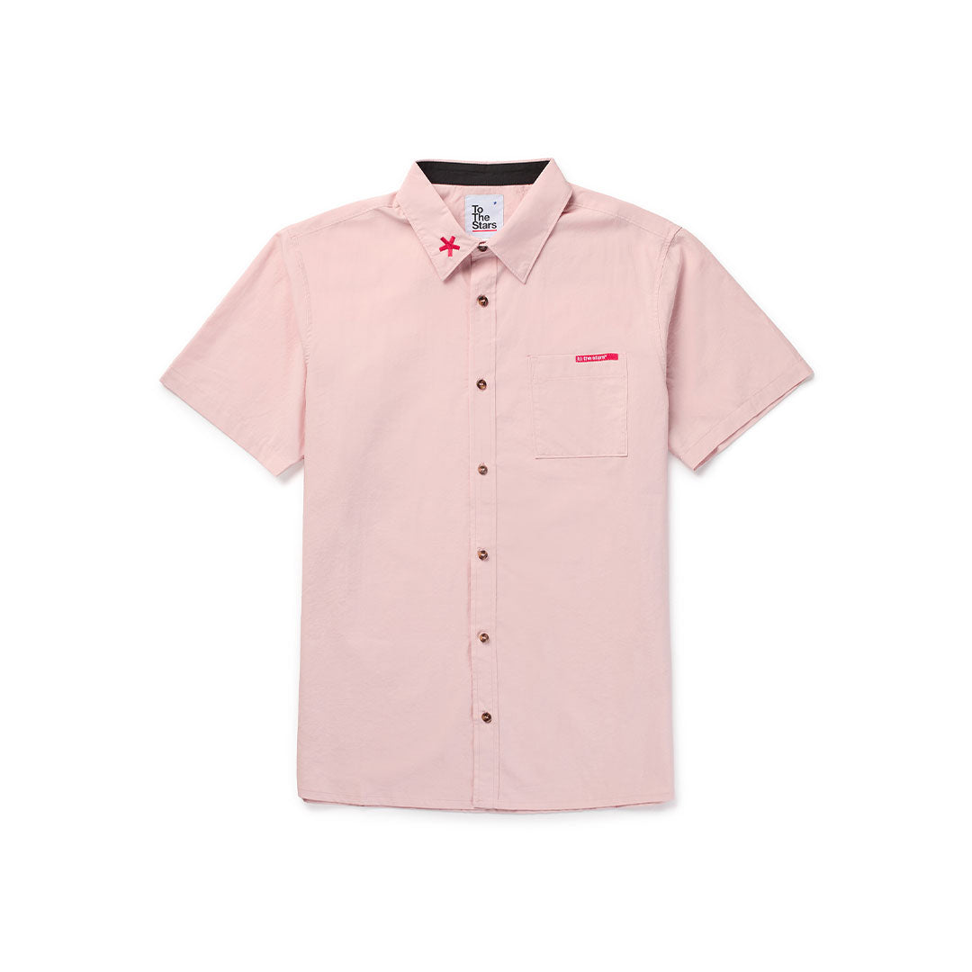 Static Button Up Shirt Pink