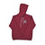 Street Sign Patch Pullover Hoodie Maroon