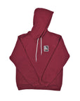 Street Sign Patch Pullover Hoodie Maroon