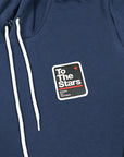 Street Sign Patch Pullover Hoodie Navy