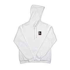 Street Sign Patch Pullover Hoodie White