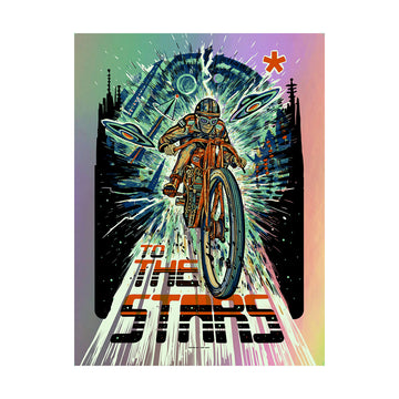 Time Rider by Zeb Love Foil Poster