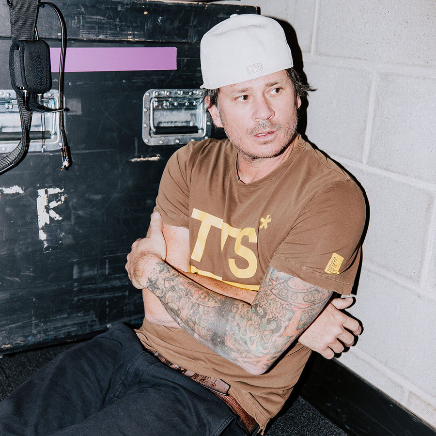 Acronym T-Shirt Sepia/Yellow