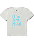 UFOs Are Real Women's Baby Tee White