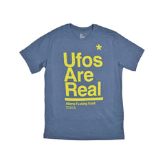 UFOs Are Real T-Shirt Stonewash Blue