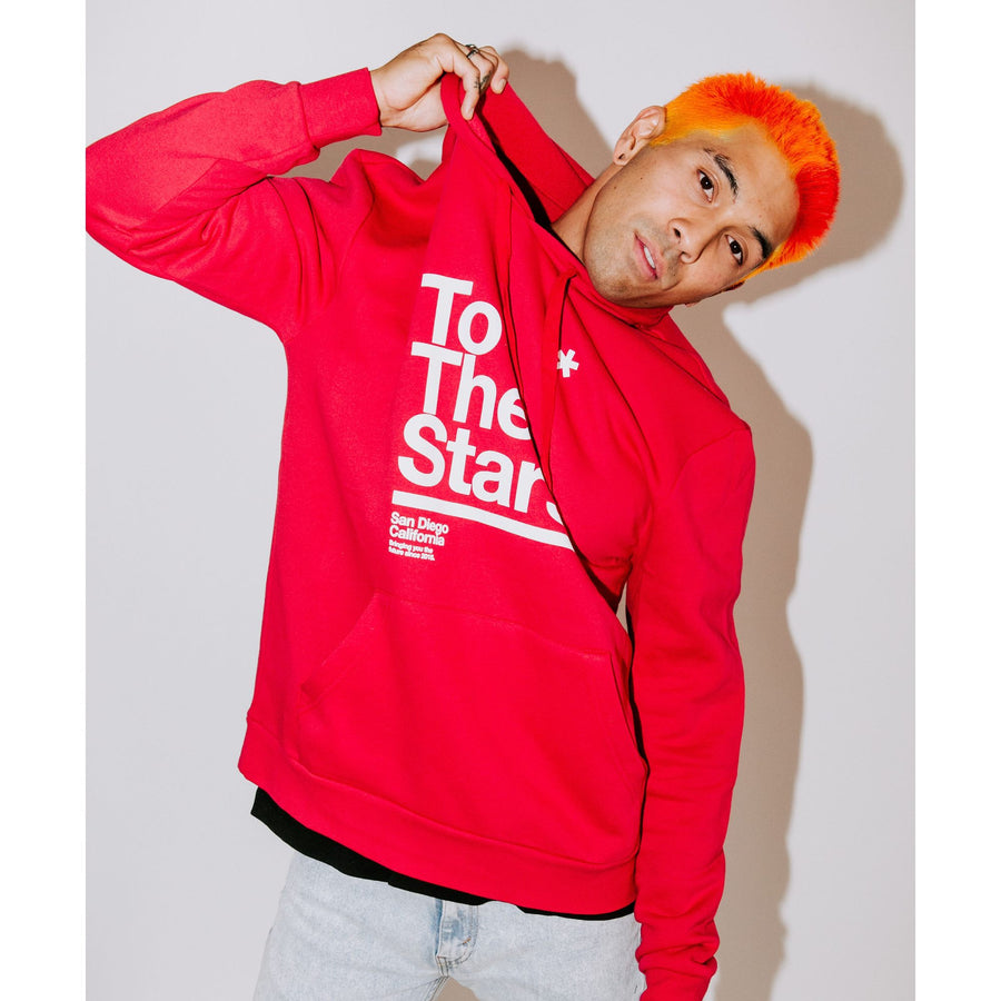 To The Stars* Package Pullover Hoodie Red