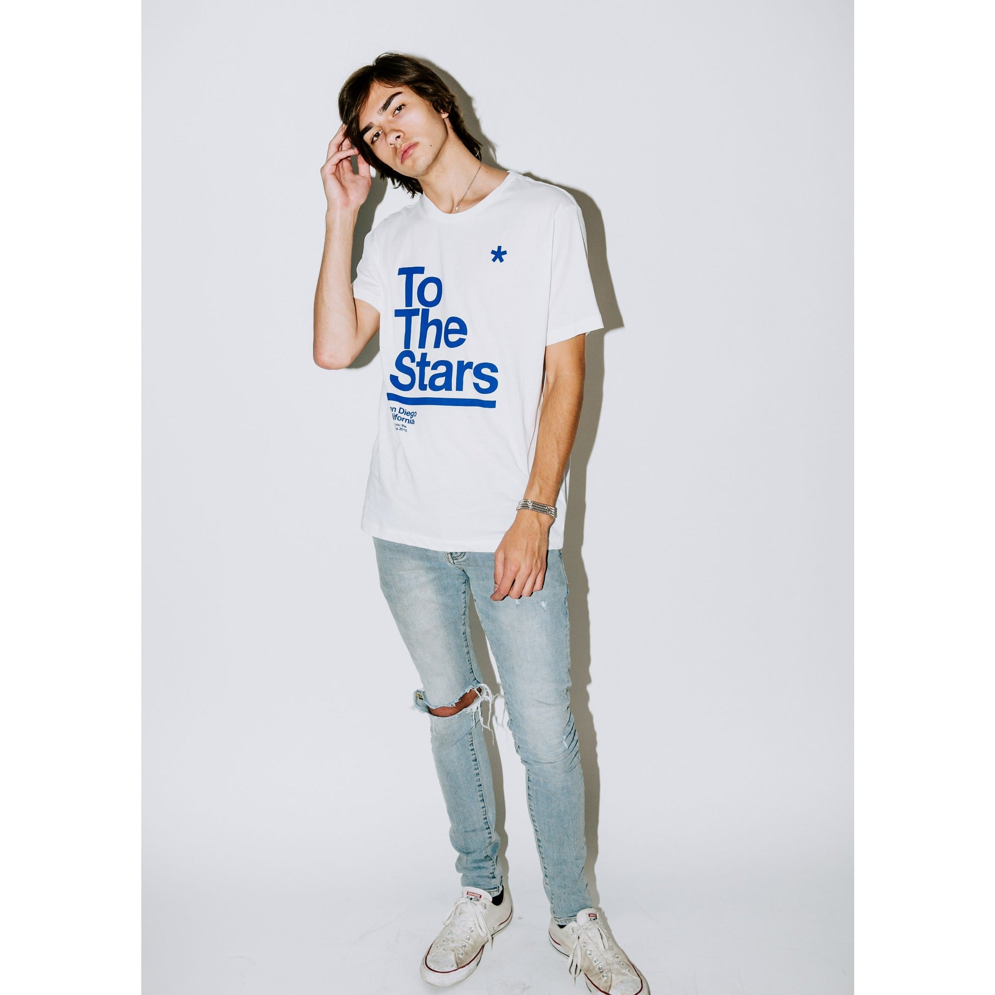 To The Stars* Package T-Shirt White/Blue