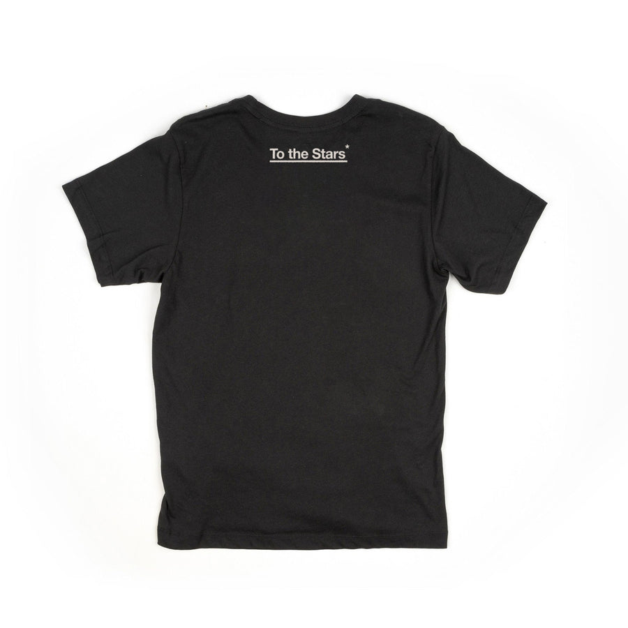 To The Stars* Asterisk Bold T-Shirt Black Back