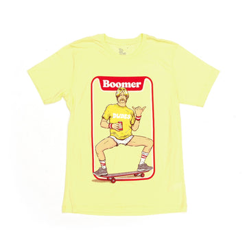 Boomer is Too Rad T-Shirt Pale Yellow